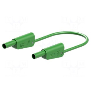 Test lead | 32A | banana plug 4mm,both sides | Len: 1m | green