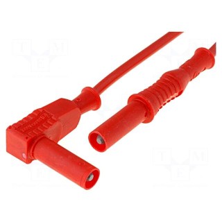 Test lead | 20A | with protection | Len: 1m | red | Cond.cross sec: 1mm2