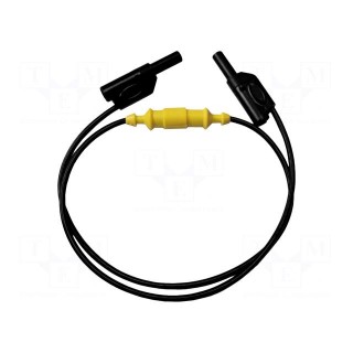 Test lead | 20A | banana plug 4mm,both sides | Len: 910mm | black