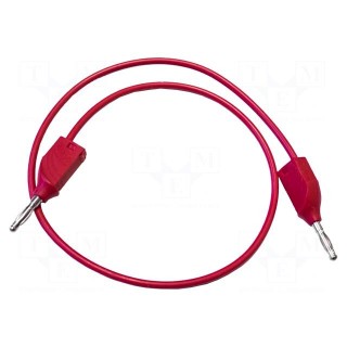 Test lead | 20A | banana plug 4mm,both sides | Urated: 3kV | red