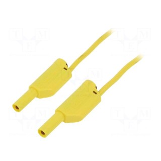 Test lead | 32A | banana plug 4mm,both sides | Len: 1.5m | yellow