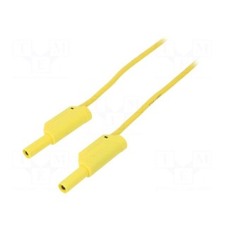 Test lead | 32A | banana plug 4mm,both sides | Len: 1m | yellow