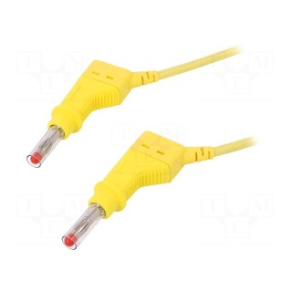 Test lead | 32A | 4mm banana plug-4mm banana plug | Len: 1m | yellow