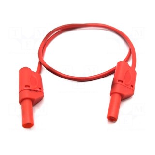Test lead | 32A | banana plug 4mm,both sides | Urated: 1kV | red