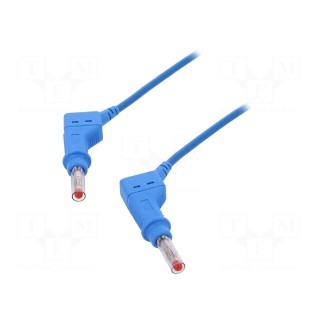 Test lead | 32A | 4mm banana plug-4mm banana plug | Len: 1m | blue