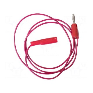 Test lead | 5A | banana plug 4mm,aligator clip | Urated: 600V | red