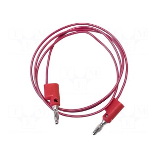Test lead | 5A | banana plug 4mm,both sides | Urated: 300V | red