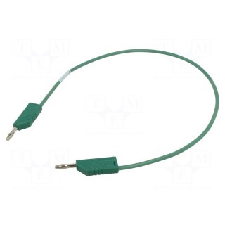 Test lead | 60VDC | 16A | with 4mm axial socket | Len: 0.5m | green