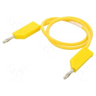 Test lead | 60VDC | 16A | with 4mm axial socket | Len: 0.5m | yellow