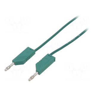 Test lead | 60VDC | 16A | with 4mm axial socket | Len: 1m | green