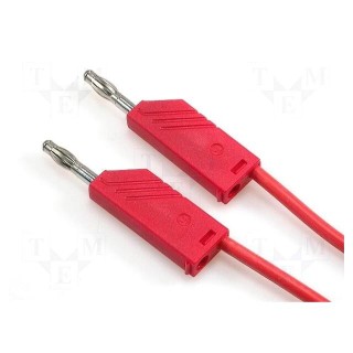 Test lead | 60VDC | 16A | with 4mm axial socket | Len: 1m | red
