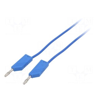 Test lead | 60VDC | 16A | with 4mm axial socket | Len: 2m | blue