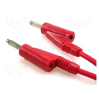 Test lead | 60VDC | 20A | banana plug 4mm,both sides | Len: 1.5m | red