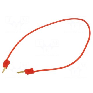 Test lead | 60VDC | 30VAC | 10A | non-insulated | Len: 0.3m | red