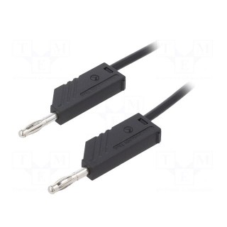 Test lead | 60VDC | 32A | with 4mm axial socket | Len: 0.5m | black
