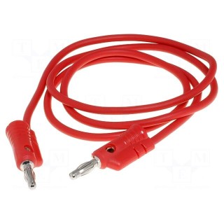 Test lead | 60VDC | 4mm banana plug-4mm banana plug | Len: 0.9m | red