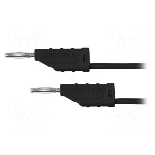 Test lead | 70VDC | 33VAC | 10A | banana plug 2mm,both sides | black