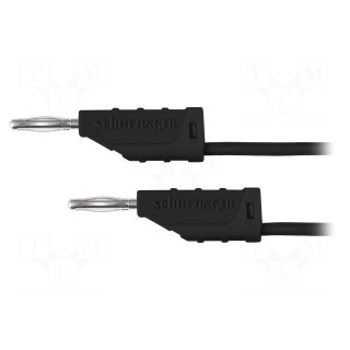 Test lead | 70VDC | 33VAC | 10A | banana plug 2mm,both sides | black