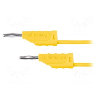 Test lead | 70VDC | 33VAC | 10A | banana plug 2mm,both sides | yellow