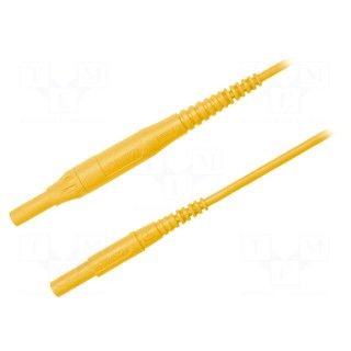 Test lead | 8A | banana plug 4mm,both sides | Len: 1.5m | yellow