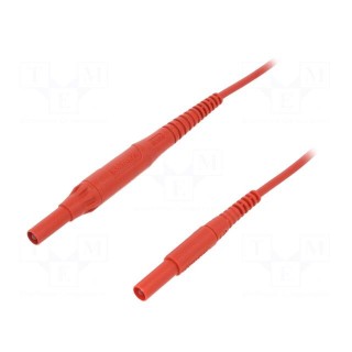 Test lead | 8A | 4mm banana plug-4mm banana plug | Len: 1m | red