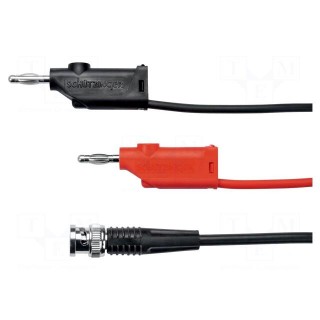 Test lead | Len: 1m | red and black | Band: ≤1GHz | Insulation: PVC