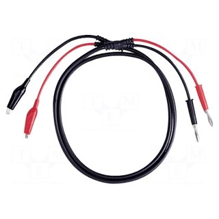 Test leads | banana plug 4mm x2,aligator clip x2 | Len: 1.2m