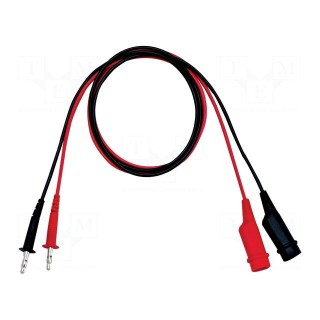 Test leads | Imax: 3A | Len: 1m | red and black