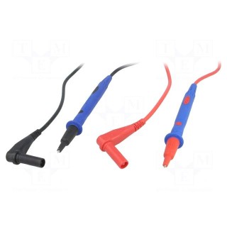 Test leads | Inom: 10A | Len: 1.2m | red and black