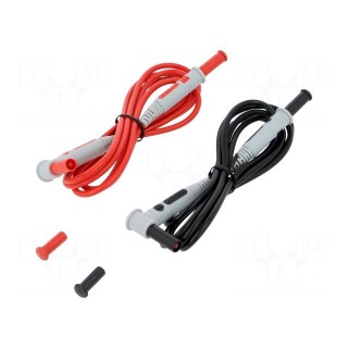 Test leads | Inom: 15A | Len: 1.5m | red and black