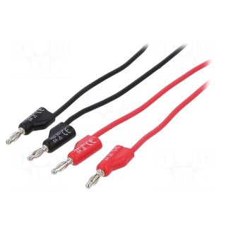 Test leads | Umax: 30V | Imax: 6A | Len: 1m | with 4mm axial socket