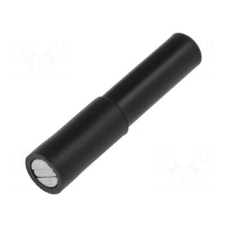 Magnetic cap | 12A | 70V | black | Socket size: 4mm | Overall len: 35mm