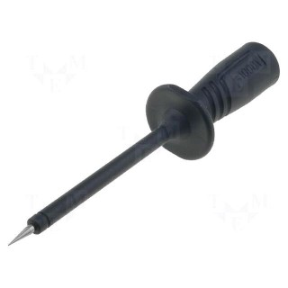 Test probe | 1000V | black | Tip diameter: 2mm | Socket size: 4mm