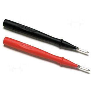 Test probe | 10A | 1kV | red and black | Features: flat tips