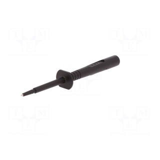 Test probe | 16A | black | Socket size: 4mm | Plating: nickel plated
