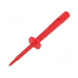 Test probe | 16A | red | Socket size: 4mm | Plating: nickel plated