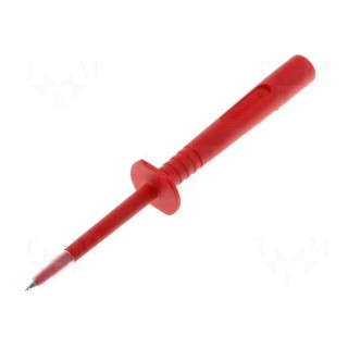 Probe tip | 16A | red | Tip diameter: 4mm | Socket size: 4mm