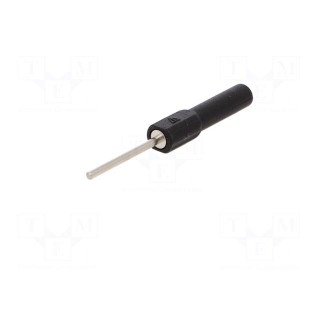 Test probe | 19A | black | Overall len: 58.5mm | Socket size: 4mm