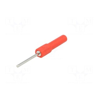 Test probe | 19A | red | Overall len: 58.5mm | Socket size: 4mm | Ø: 2mm