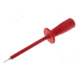 Probe tip | 1A | 1kV | red | Tip diameter: 0.75mm | Socket size: 4mm