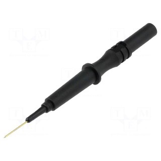 Test probe | 1A | 600V | black | Socket size: 4mm | Overall len: 92mm