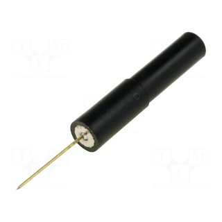 Probe tip | 1A | 70V | black | Tip diameter: 0.6mm | Socket size: 4mm