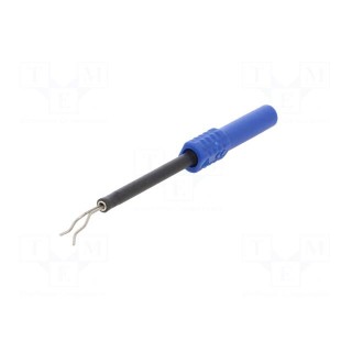 Probe tip | 1A | blue | Socket size: 4mm | Plating: nickel plated | 3mΩ