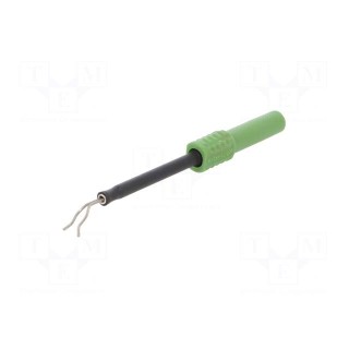 Probe tip | 1A | green | Socket size: 4mm | Plating: nickel plated