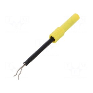 Probe tip | 1A | yellow | Socket size: 4mm | Plating: nickel plated