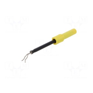 Probe tip | 1A | yellow | Socket size: 4mm | Plating: nickel plated
