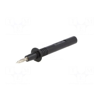 Test probe | 36A | black | Tip diameter: 4mm | Socket size: 4mm