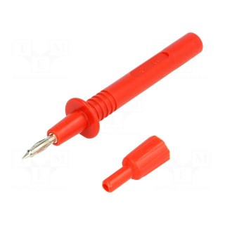 Probe tip | 36A | red | Tip diameter: 4mm | Socket size: 4mm