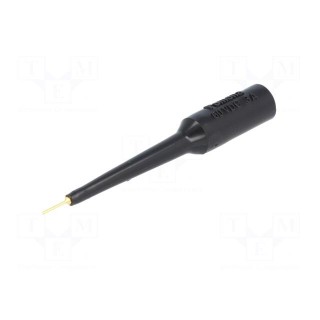 Test probe | 5A | black | Tip diameter: 0.76mm | Socket size: 4mm