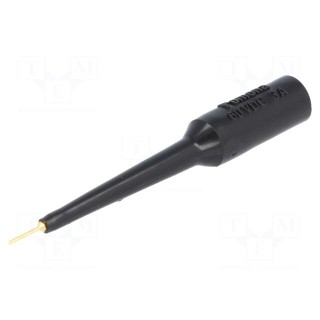 Test probe | 5A | black | Tip diameter: 0.76mm | Socket size: 4mm